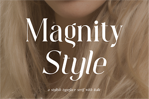 Magnity Style Serif Typeface Font