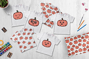 Kawaii Pumpkins. Sticker pack, a Texture Illustration by helgascandinavus (Thumbnail 4 of 7)