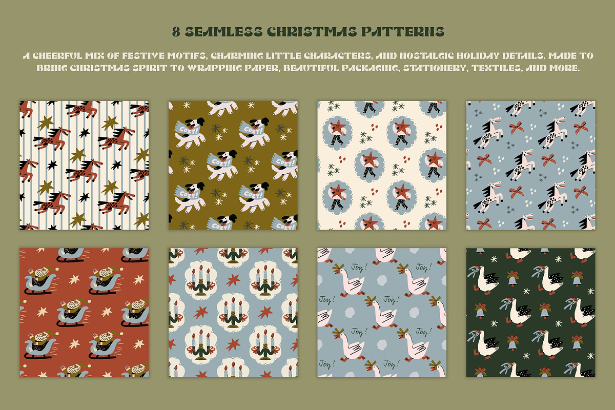 Vintage Christmas Collection, a Seasonal Illustration by Veyla (Photo 7 of 19)
