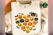 Halloween Pumpkin Heart PNG, an Illustration by Designworld (Thumbnail 1 of 6)