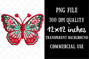 Crochet Valentines Butterfly Png, an Illustration by Designking (Thumbnail 4 of 5)