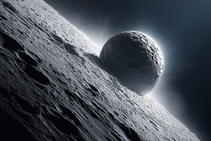 Close up on a massive asteroid hit, a Background Photo by MistyDay