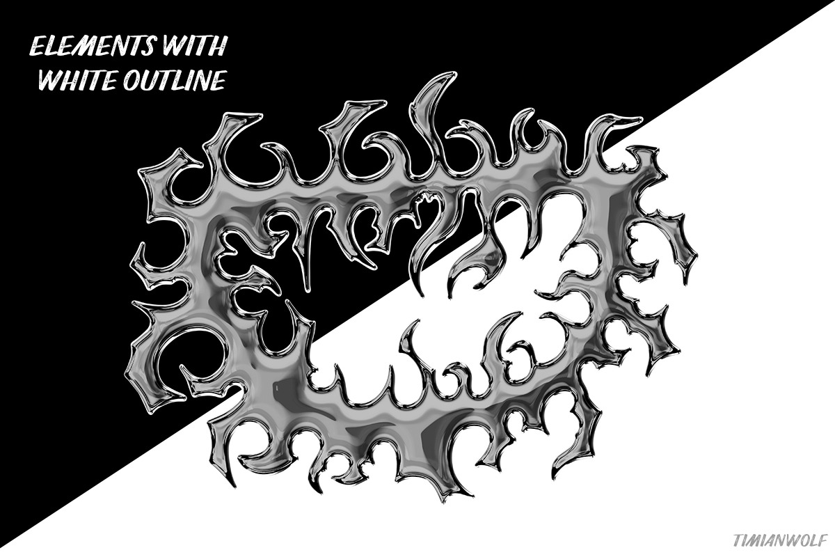Tribal Chrome, a Texture Illustration by timianwolf (Photo 7 of 16)