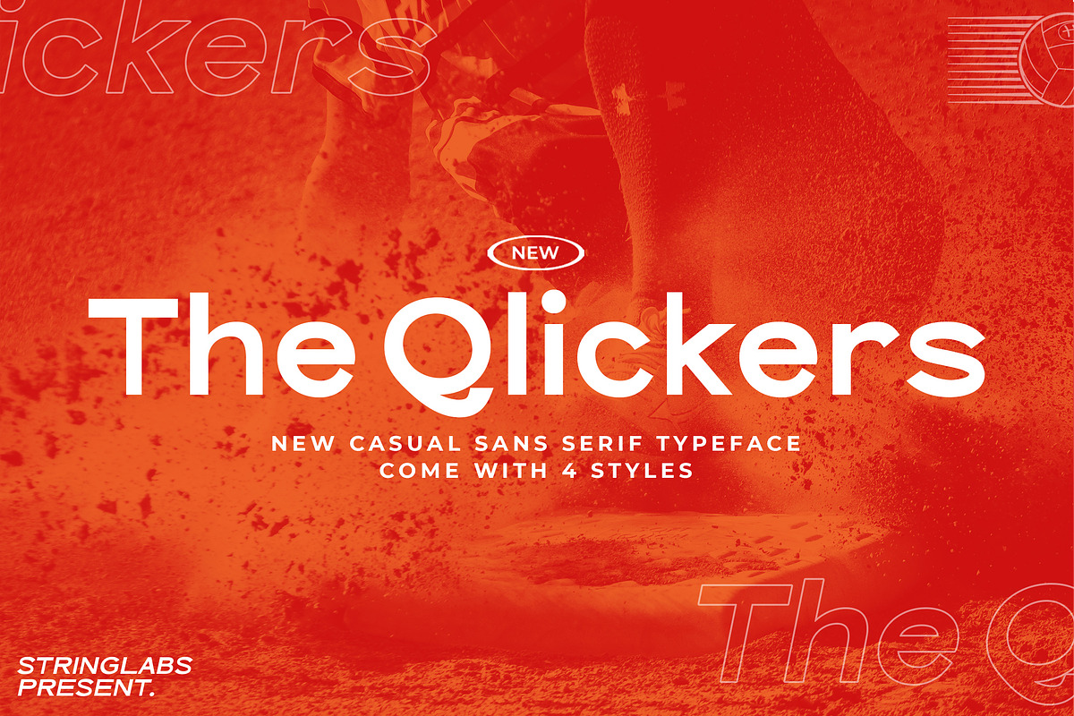 The Qlickers - Casual Sans Serif Fon, a Sans Serif Font by StringLabs (Photo 1 of 15)