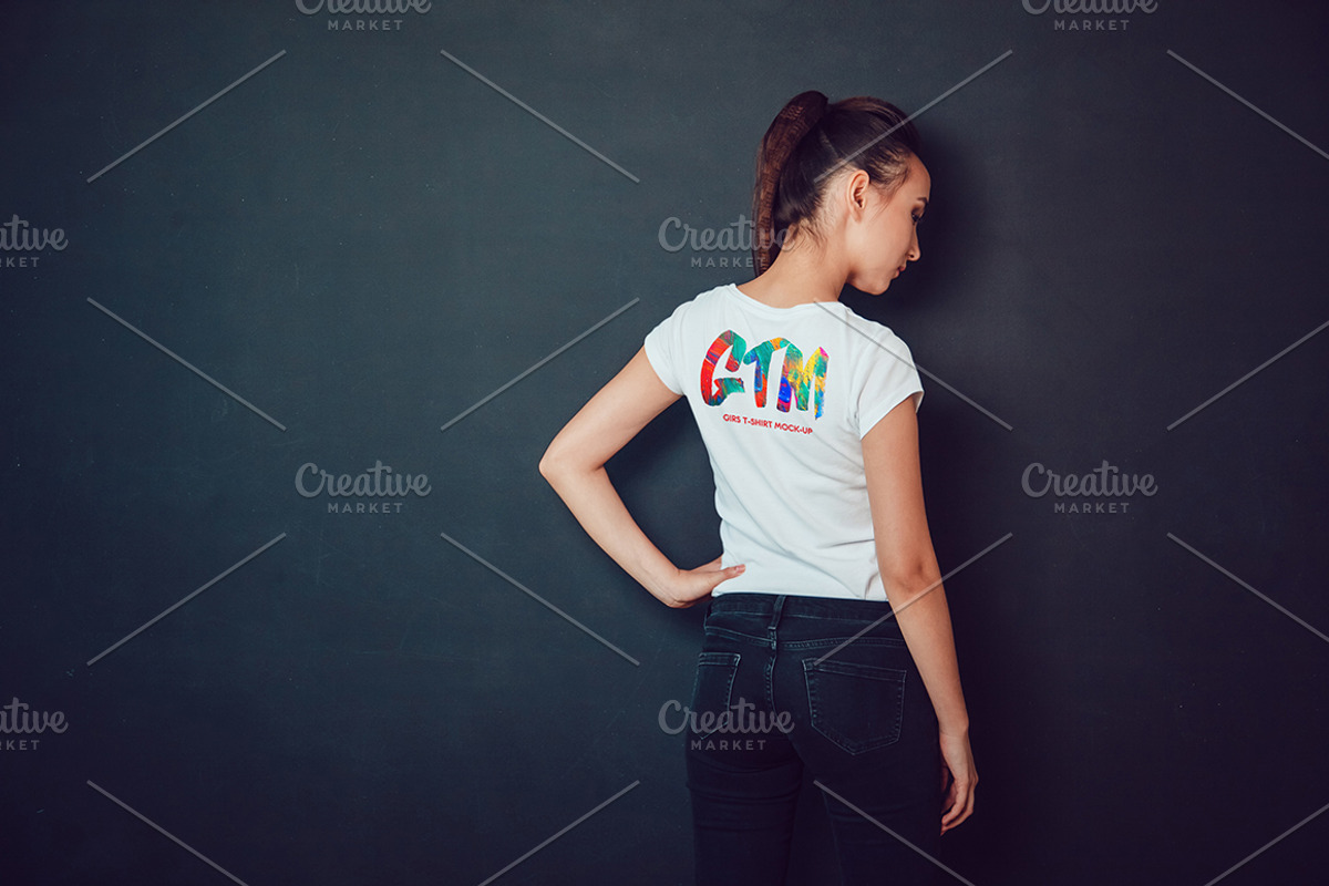 Women's T-shirts Mock-Up Vol 2, a Shirt Mockup by Freeman Studio (Photo 15 of 17)