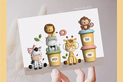 Cute Safari - Playdought texture, an Animal Illustration by Estudio 812 (Thumbnail 5 of 8)