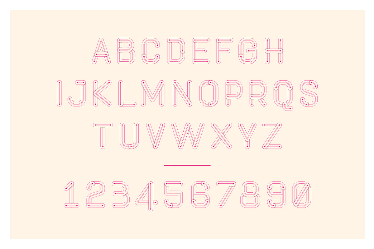 Compact Line Typeface, a Sans Serif Font by Neo-Neon Studio (Photo 12 of 14)