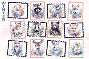 Seasons Woodland Animals Bundle, an Animal Illustration by Whimsy & Wishes (Thumbnail 6 of 7)