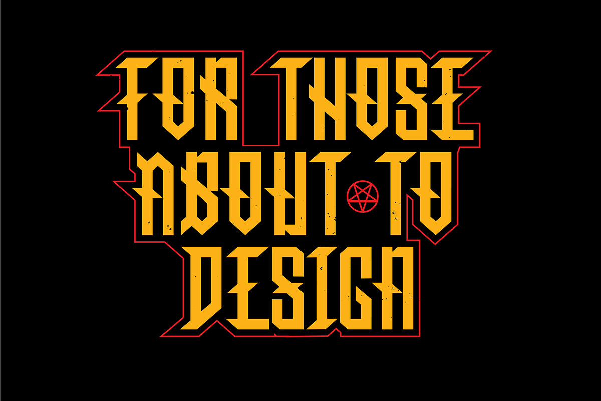 Judas Blackletter Display Font, a Blackletter Font by Fried Design Company (Photo 9 of 15)
