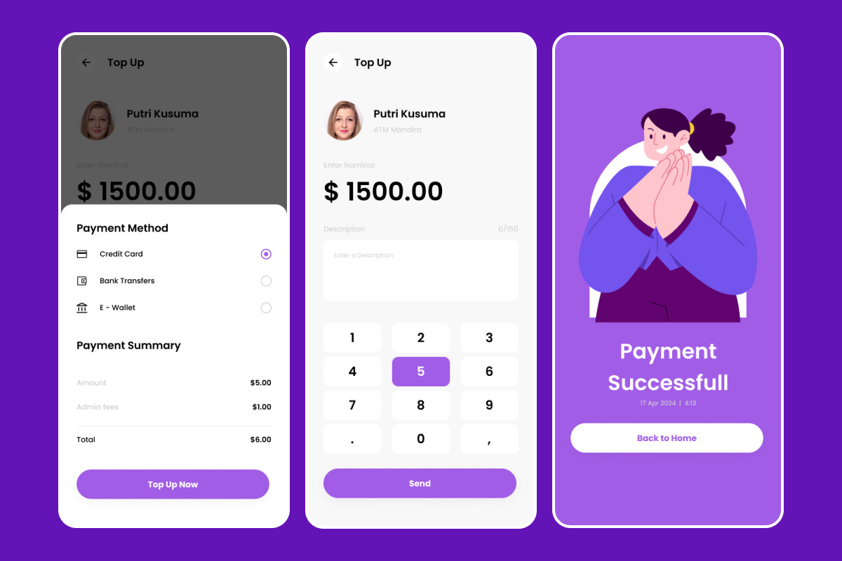 MoneyEasy - E-Wallet Mobile App, an App Template by twinstd (Photo 4 of 5)