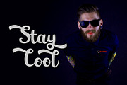 Hansley - Retro Font, a Script Font by BearyType Studio (Thumbnail 9 of 16)