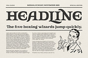 Gts Prase - Bold Serif, a Serif Font by Graptail (Thumbnail 5 of 11)