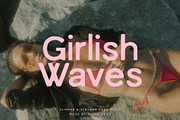 Girlish Waves - Summer Sans, a Sans Serif Font by Misha Sova (Thumbnail 1 of 12)