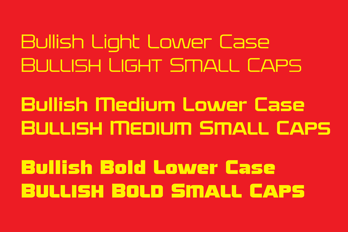 Bullish - Sans Serif Font Family, a Sans Serif Font by GG Design (Photo 3 of 11)