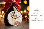 Wine Bottle Ornament Mockup, a Merchandise Mockup by EmpaviMockups (Thumbnail 3 of 6)