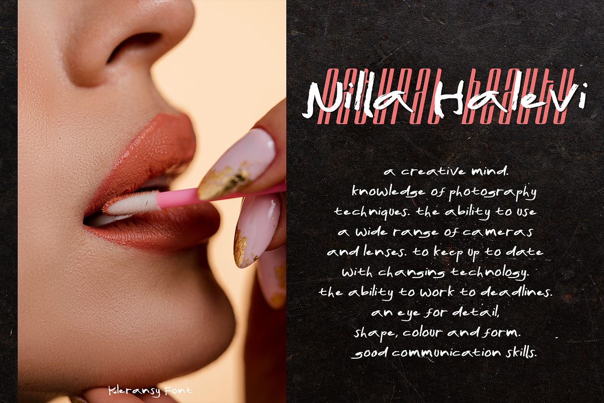 Kleransy Brush Font, a Handwritten Font by madeDeduk (Photo 5 of 8)