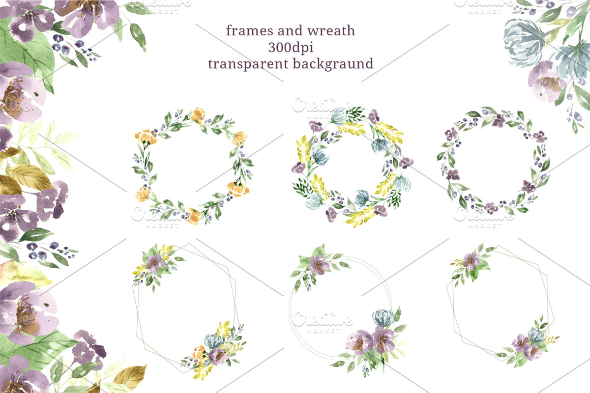 Watercolor Floral Collection, an Illustration by OlgaSerbun (Photo 3 of 8)