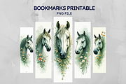 10 Horse With Flower Bookmarks, an Illustration by Wilin Digital (Thumbnail 2 of 3)