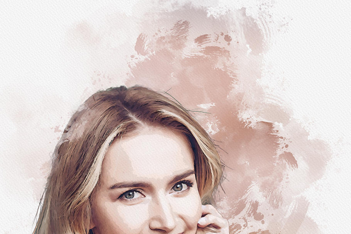 Costume Watercolor portrait Painting, an Action Add-On by MRI STUDIO (Photo 13 of 15)