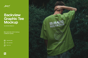 Back Graphic Tee Mockup