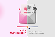 3D Love Icons, an Object 3D Model by Flat Icons (Thumbnail 3 of 8)