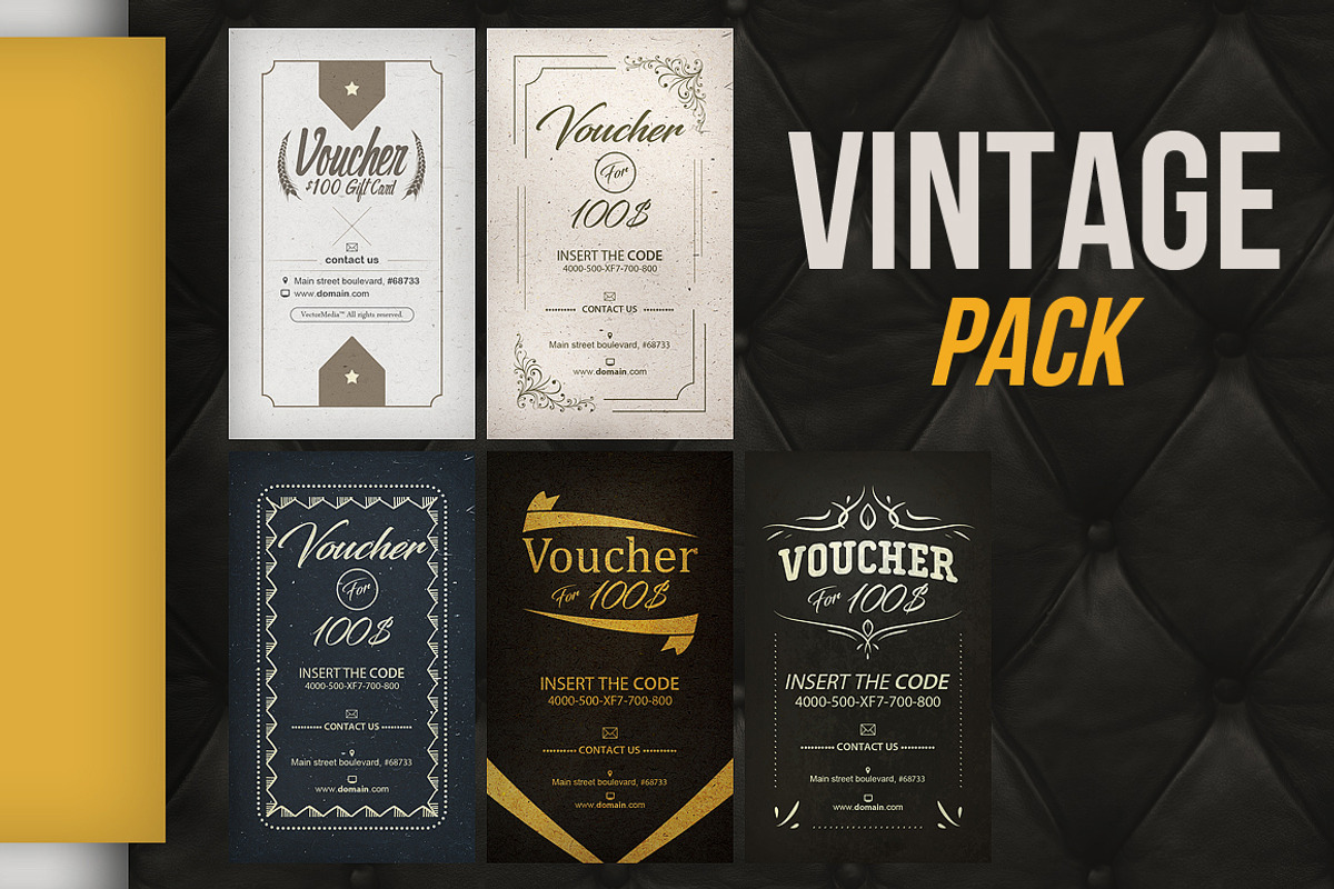 15 Vouchers Bundle [ 80% off ], a Card Template by VectorMedia (Photo 2 of 4)