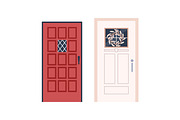 Front doors, home entrances set, an Object Illustration by Good Studio (Thumbnail 5 of 6)