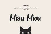 Miau Miou – Casual Handwritten Font, a Handwritten Font by Basnistudio (Thumbnail 1 of 11)