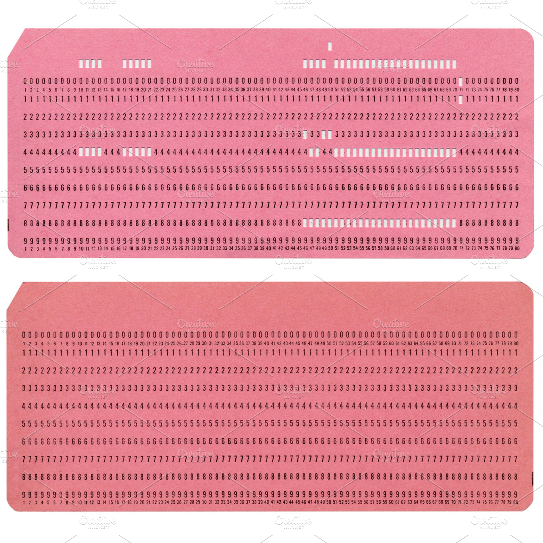 Punched card containing punched, card, and punch