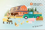 Farm animals and products icon., an Icon by WalnutBird (Thumbnail 2 of 2)