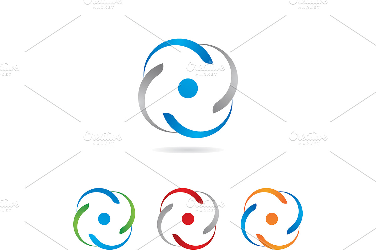 Abstract circle logo vector icon des, a Graphic by T.Vooka