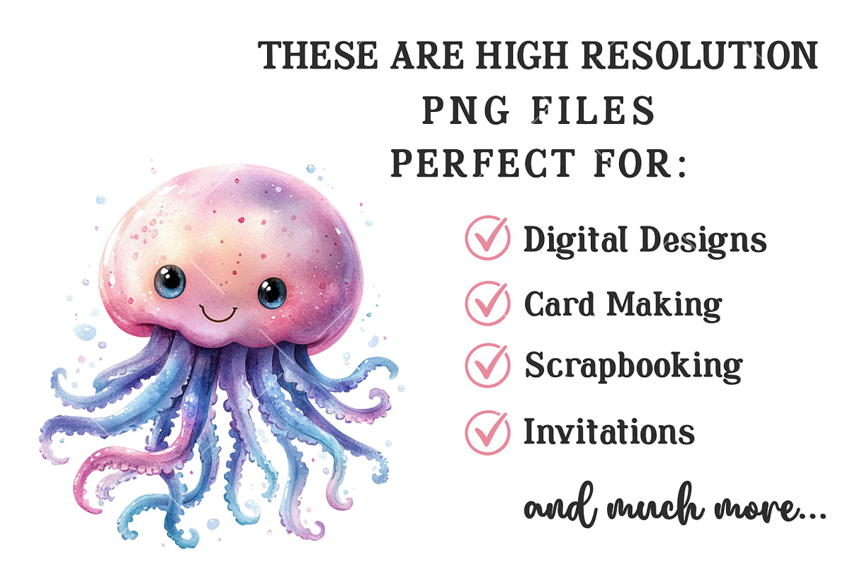 Watercolor Summer Clipart, an Illustration by OK Design (Photo 4 of 6)