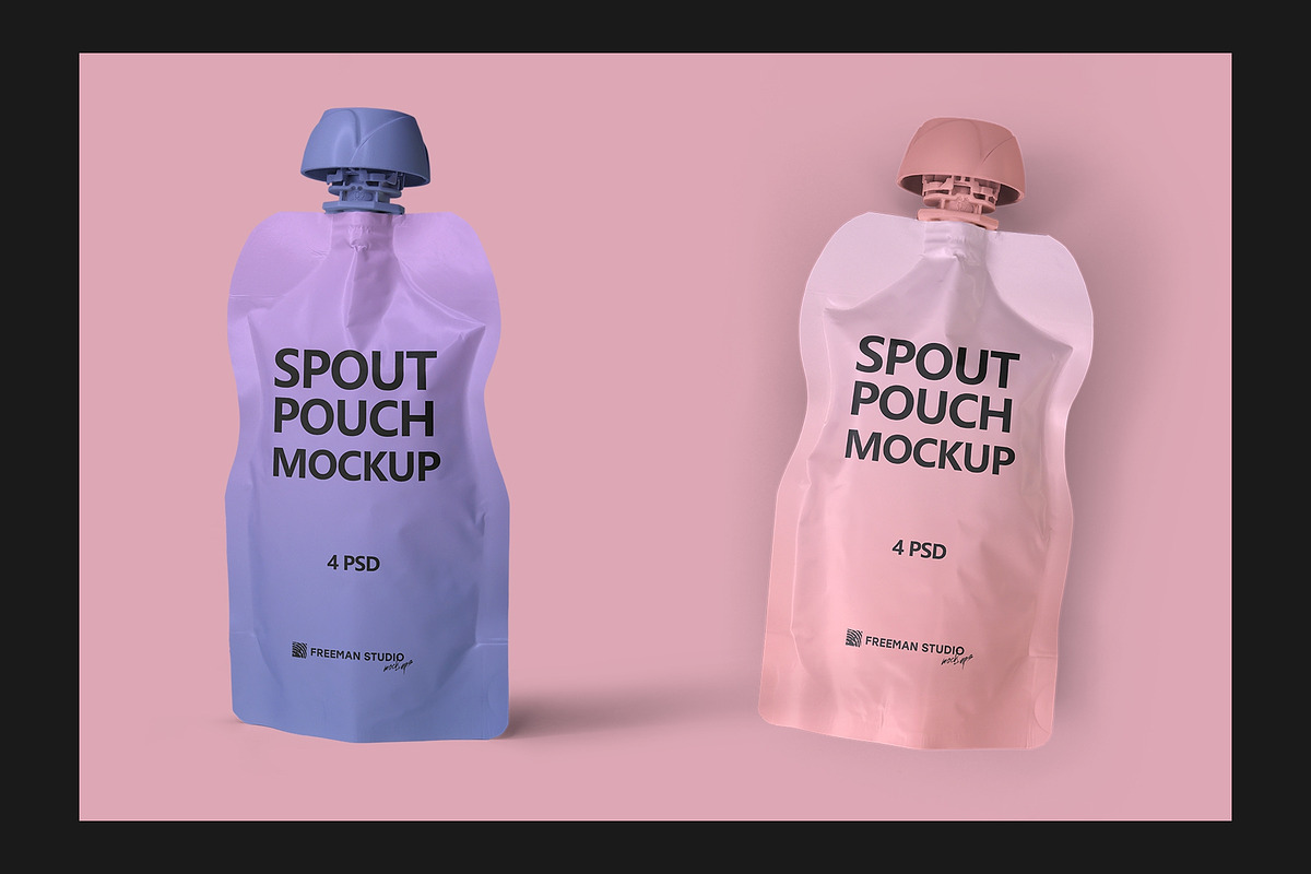 Spout Pouch Mockup, a Product Mockup by Freeman Studio (Photo 9 of 14)