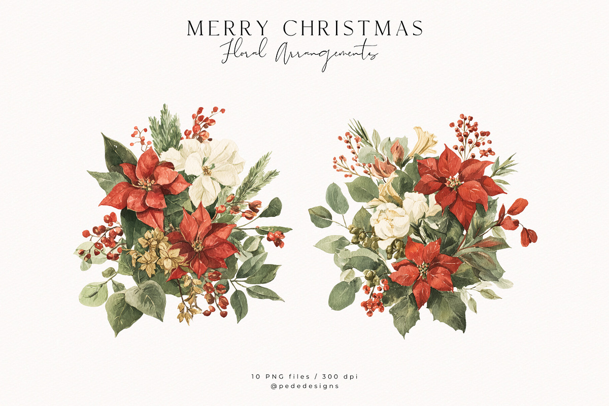 Merry Christmas Collection, a Seasonal Illustration by PeDe Designs (Photo 19 of 31)