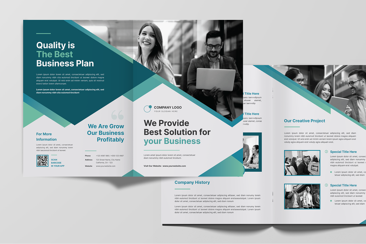 Multipurpose Business BifoldBrochure, a Brochure Template by MMPixelCraft (Photo 4 of 4)