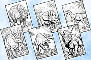 Dinosaur Coloring Pages for Kids, an Animal Illustration by Catchy Ideaz (Thumbnail 3 of 3)