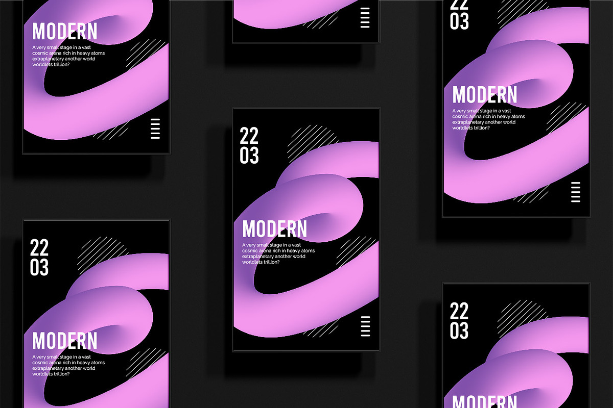 2 Abstract Blending Gradient Posters, a Wallpaper Graphic by katyaskrn (Photo 3 of 3)