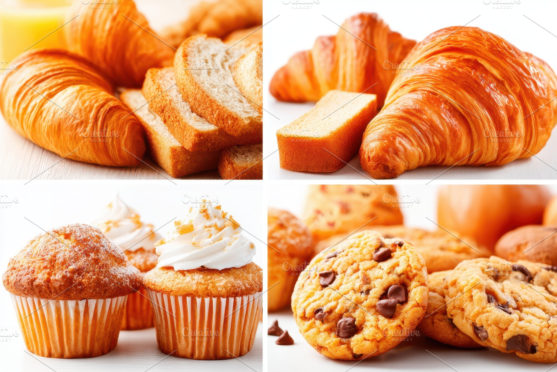 Assorted baked goods collage, a Food & Drink Photo by AlyaAnd