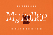 Myrollate Stencil Serif, a Serif Font by Typegoals Studio (Thumbnail 1 of 9)