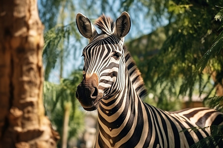 Young zebra in the zoo, an Animal Photo by AlyaAnd