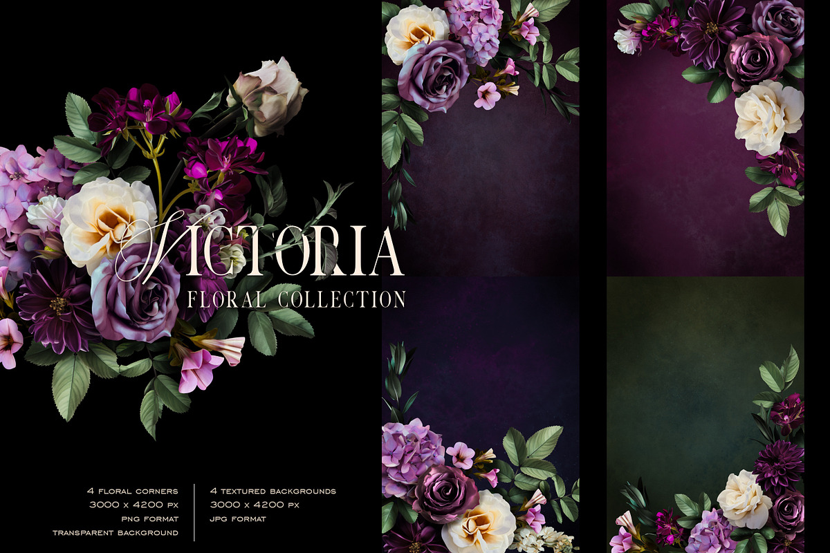 Regal Victoria Floral Collection, a Decorative Illustration by Eclectic Anthology (Photo 7 of 11)