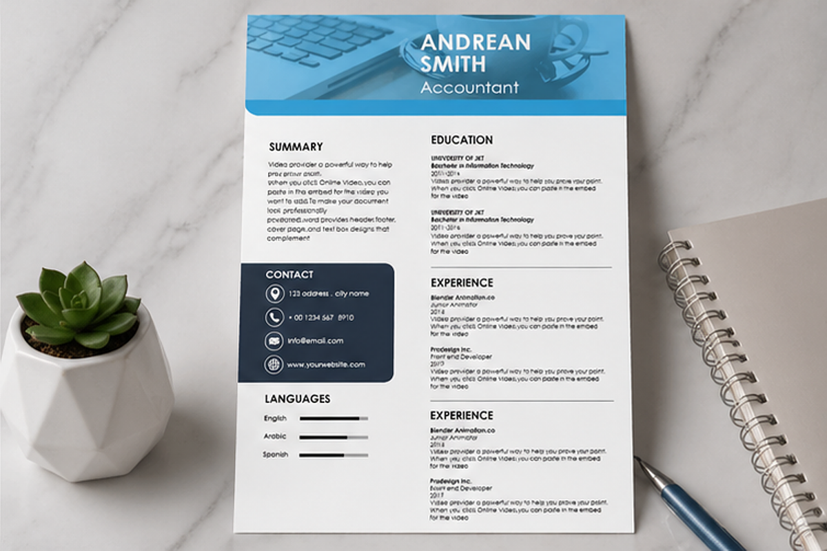 MODERN RESUME TEMPLATE (R10), a Resume Template by dulchaer29 (Photo 3 of 4)