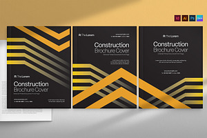 Construction Brochure Cover Template, a Brochure Template by BrandPacks