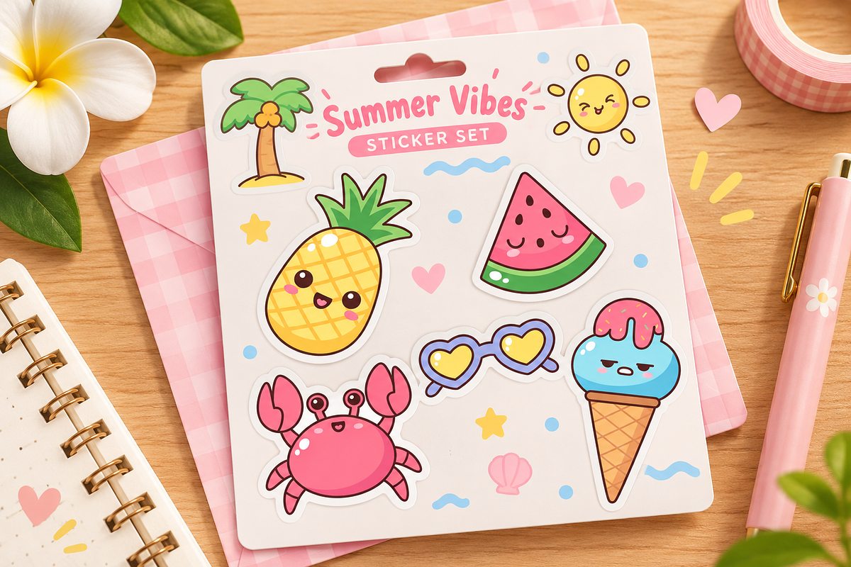 Kawaii Nature Clipart Bundle, a Decorative Illustration by Anna Studio