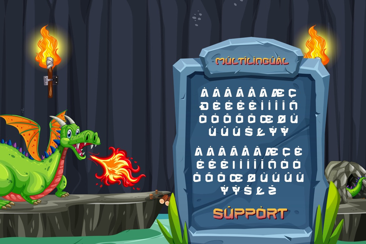 Hidgard Conquer - Fun Gaming Font, a Font by Dhabee (Photo 4 of 15)