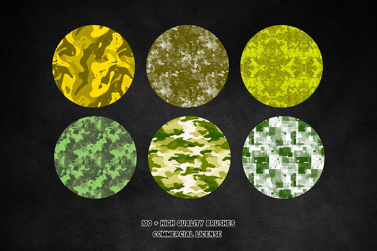 100 + Camouflage Texture Brushes ., a Brushes & More by Torus1 (Photo 5 of 6)