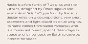 Naoko AA, a Sans Serif Font by A is for... (Thumbnail 4 of 9)