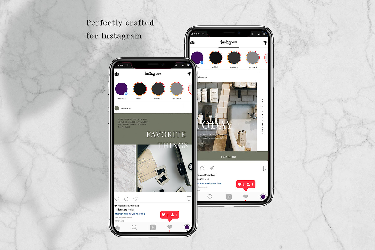 Marble - Social media template, a Social Media Template by Digital Breath templates (Photo 3 of 6)