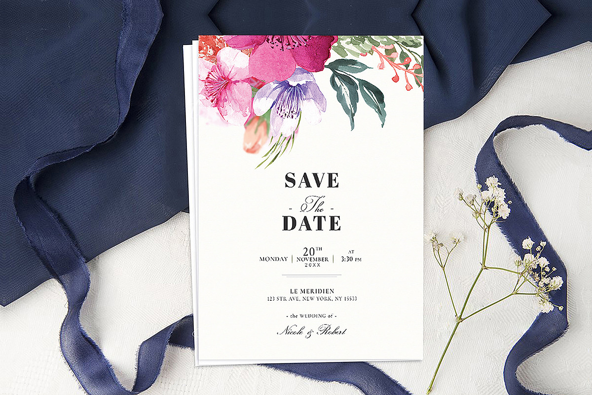 Canva Wedding Invitation Suite, an Invitation Template by DesignDevisers (Photo 3 of 12)
