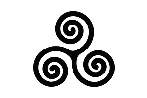 Triskelion Or Triskele Symbol